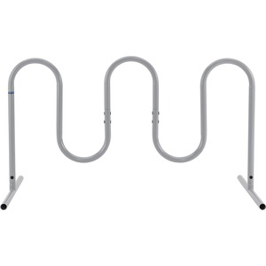 Global Industrial Wave Bike Rack 7-Bike Capacity Free Standing Gray ...