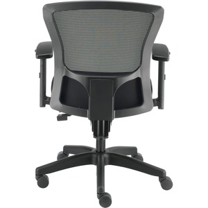 Interion 24 Hour Mesh Back Chair w/ Mid Back & Adjustable Arms Fabric ...