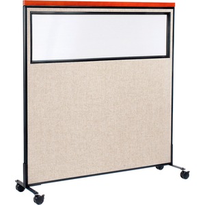 Nexel Interion Mobile Deluxe Office Partition Panel with Partial Window ...