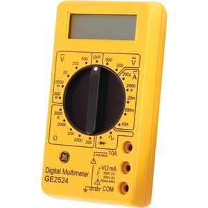 Volt and Range Multimeter with Rubber Case Resistance Test Leads & Stand DC PDMT38 Current Red Pyle Digital LCD AC 