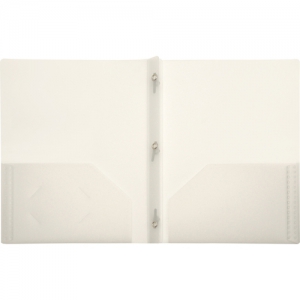 Lion Office Products, Inc 2-Pocket Plastic Folder with Fasteners