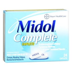 Cramp Relief Midol® Complete 500 mg - 60 mg - 15 mg Strength ...