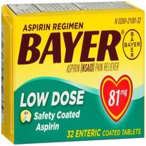 Pain Relief Bayer® 81 mg Strength Aspirin Tablet 32 per Bottle ...