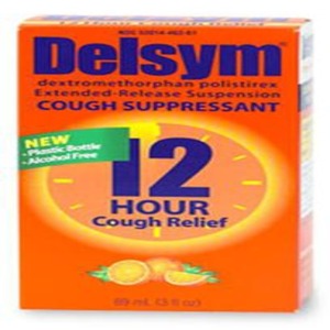 Cold and Cough Relief Delsym® 30 mg / 5 mL Strength Liquid 3 oz ...