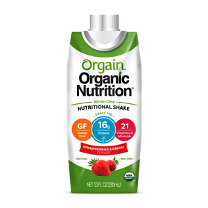 orgain shake nutritional strawberries nutrition organic oz cream inc fl otc nutritionals generic supplements medical supplies