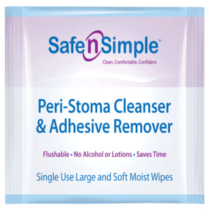 Safe N Simple Peri-Stoma Adhesive Remover Wipe, 5/Package - RRSNS00505 ...