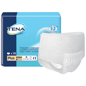 TENA Extra Absorbency Protective Underwear Medium 34 - 44 Inch Waist ...