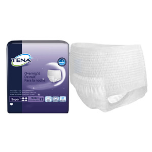 TENA Protective Underwear, Overnight Super, Medium 34- 44 Inch Waist ...