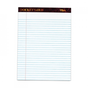Tops Docket Gold Writing Tablet - TOP99709 - Shoplet.com
