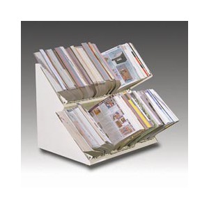 Master products Double-Deck Countertop Catalog Rack - MATDD60G ...