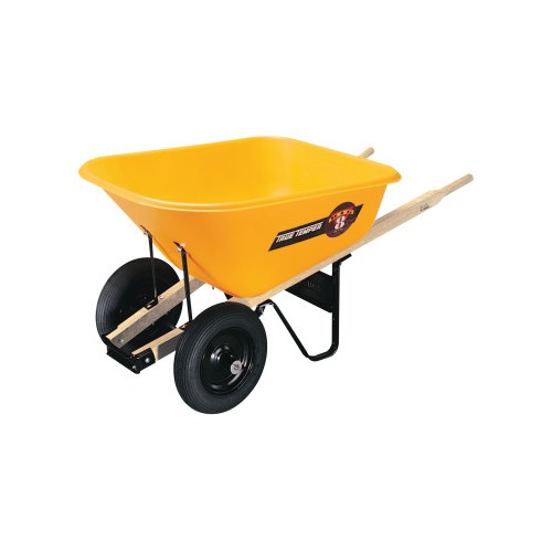 true temper 8 cu ft poly wheelbarrow rp8m10