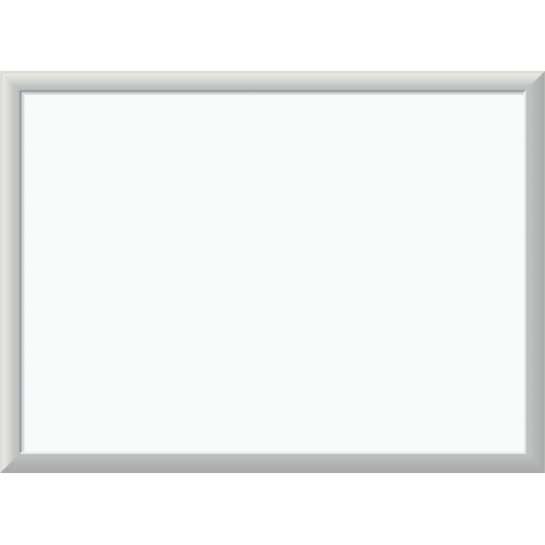 U Brands Melamine Dry Erase Board, 23 x 17 Inches, Silver Aluminum