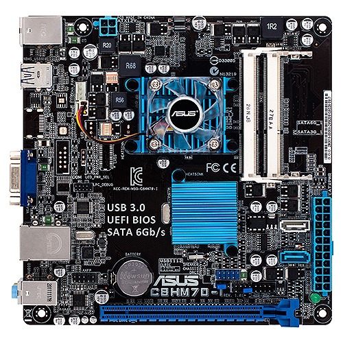 Asus C8HM70I Desktop Motherboard Intel HM70 Express Chipset QQ0393