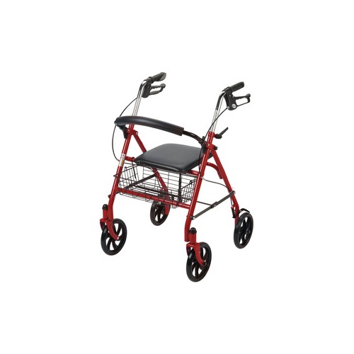 Drive Devilbiss Healthcare Four Wheel Walker Rollator with Fold Up ...