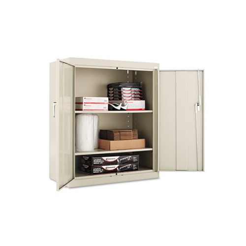 Locking Counter Height Storage Cabinet