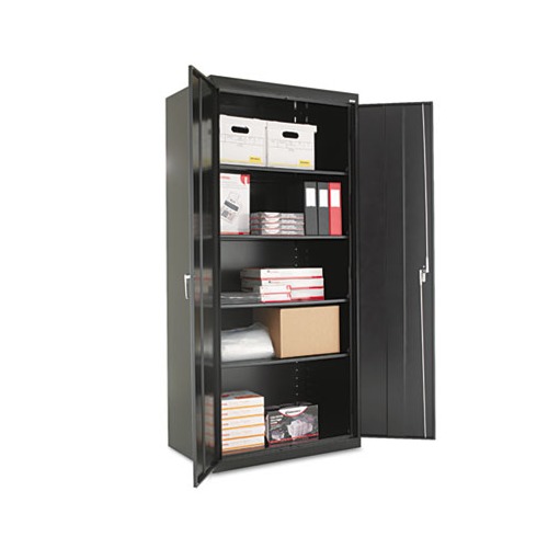 Broom Closet Storage Cabinet with 4 Adjustable Shelves - 36W x 24D x 72H