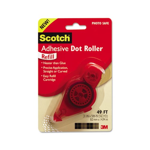 Scotchbrite Adhesive Dot Roller Refill MMM6055R