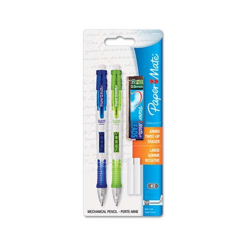 Paper Mate Clearpoint Mechanical Pencil 0.7mm 2 Lead Blue Barrel Pack Of 12  - Office Depot