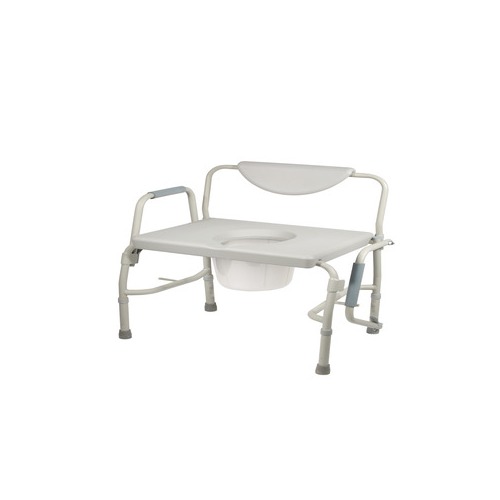 Drive Devilbiss Healthcare Bariatric Drop Arm Bedside Commode Chair