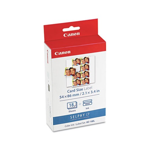 7740A001 (KC-18IL) Ink/Label Combo, Black/Tri-Color 7740A001 (KC-18IL) Ink/Label Combo, Black/Tri-Color