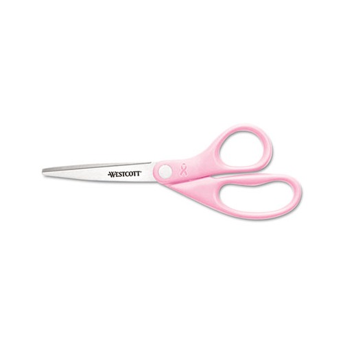 Westcott All Purpose Pink Ribbon Scissors - ACM15387 