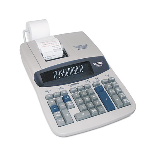 Victor 15606 TwoColor Ribbon Printing Calculator VCT15606