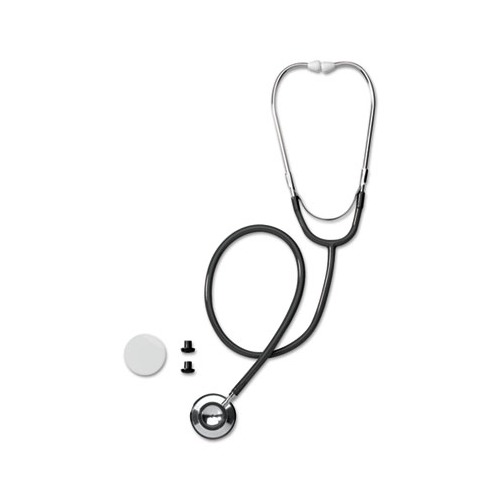 Medline Dual-Head Stethoscope - Latex-free - Black Medline Dual-Head Stethoscope - Latex-free - Black