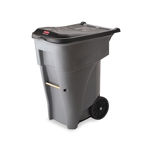 Rubbermaid Brute Rollout Heavy-Duty Waste Container - RCP9W21GY ...