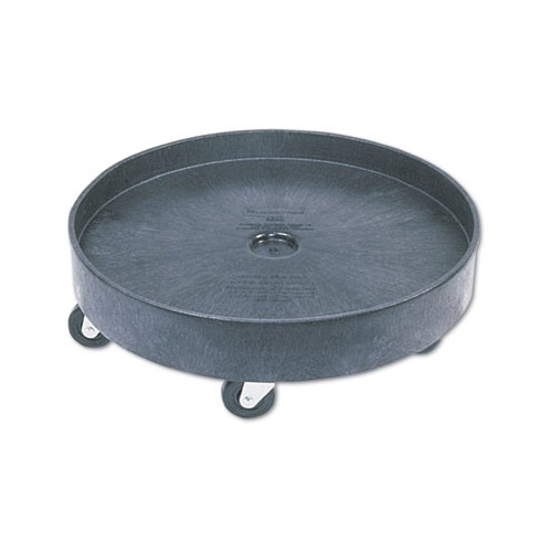 Brute Container Universal Drum Dolly, 500 lb Capacity, 24.38 x 7.13, Black