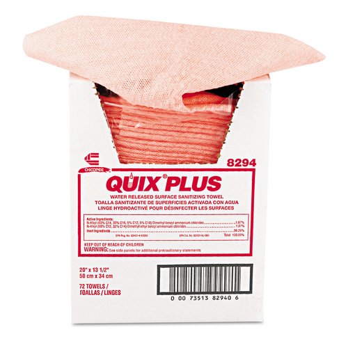 Chix Quix Plus Cleaning and Sanitizing Towels - CHI8294 - Shoplet.com