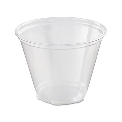 Dart 9CS Clear Squat Plastic Cup, 9 Ounce DCC9CS