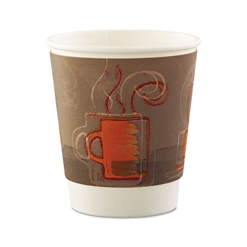 Dixie Ecosmart Hot/cold Paper Cups, 8oz, Aroma Design, 25/bag