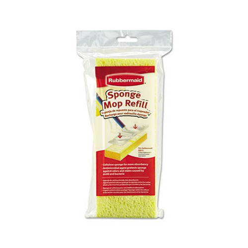 Rubbermaid Heavy Duty Butterfly Mop Head Refill, Sponge, 4.5w X 11.2l X 1.7h, Yellow RHPG01212