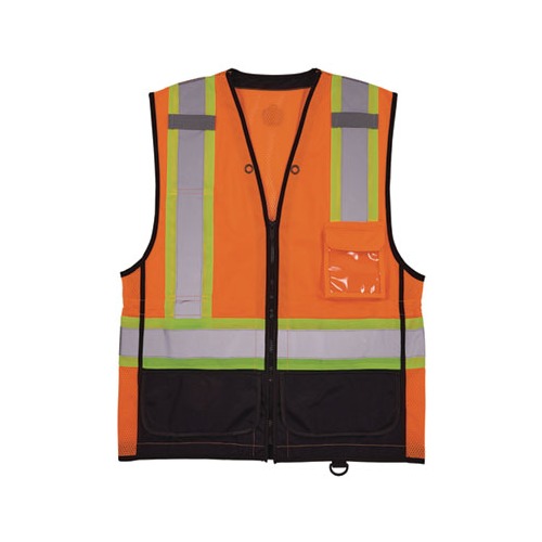 GloWear 8251HDZ Class 2 Two-Tone Hi-Vis Safety Vest, Large to X-Large, Orange, Ships in 1-3 Business Days GloWear 8251HDZ Class 2 Two-Tone Hi-Vis Safety Vest, Large to X-Large, Orange, Ships in 1-3 Business Days