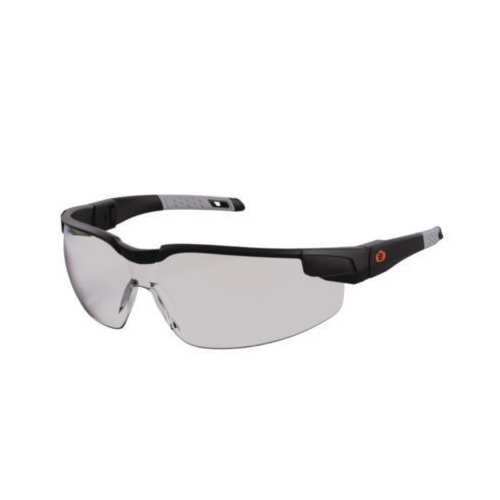 Skullerz DELLENGER Anti-Scratch/Enhanced Anti-Fog Safety Glasses w/Adj Temples, Black Frame, Poly Lens, Ships in 1-3 Bus Days