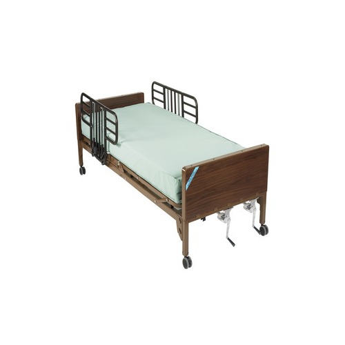 Drive Devilbiss Healthcare Multi Height Manual Hospital Bed with Half ...