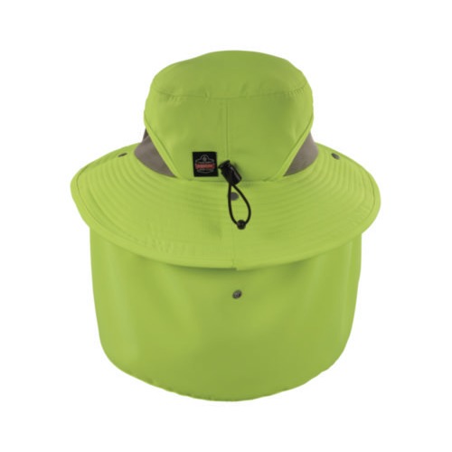 Chill-Its 8934 Ranger Hat with Neck Shade, Microfiber/Polyester, Large/X-Large, Lime, Ships in 1-3 Business Days Chill-Its 8934 Ranger Hat with Neck Shade, Microfiber/Polyester, Large/X-Large, Lime, Ships in 1-3 Business Days