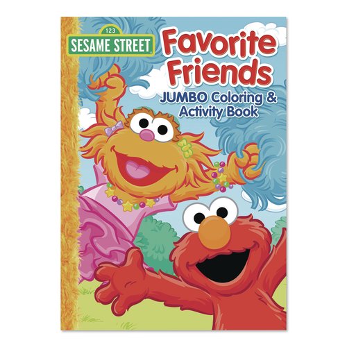 Bendon Sesame Street Favorite Friends Jumbo Coloring and Activity Book ...