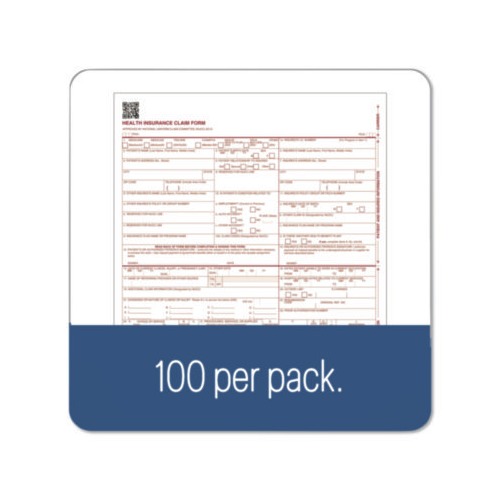 Adams CMS Health Insurance Claim Form - ABFCMS1500L1V - Shoplet.com