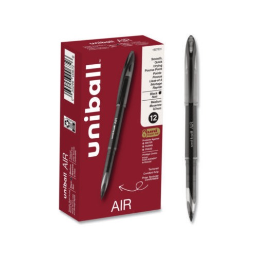 Uni-Ball AIR - Bolígrafo de rodillo mediano de 0.7mm - Paquete de 6