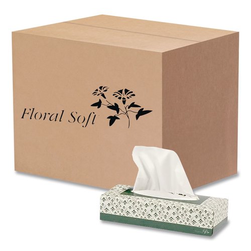 American Paper Converting White Facial Tissue - APAF100 - Shoplet.com