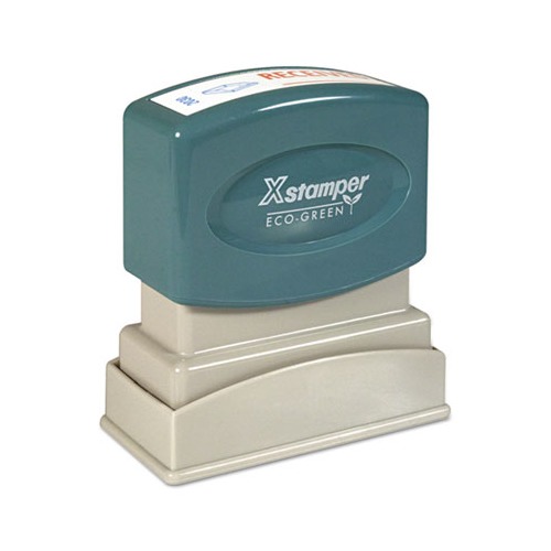 Two-Color Title Stamp, RECEIVED, Blue/Red Two-Color Title Stamp, RECEIVED, Blue/Red