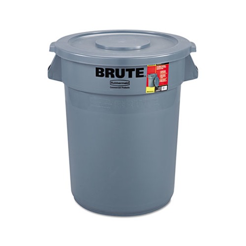 Rubbermaid Brute Container with Lid - RCP863292GRA 