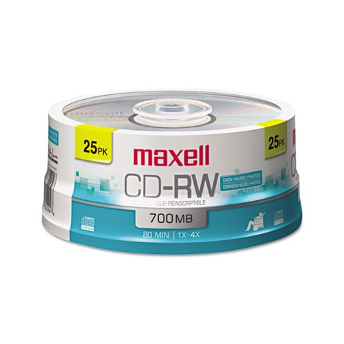 Maxell CD-RW Discs - MAX630026 - Shoplet.com