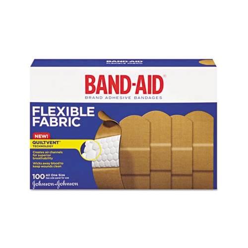 Band-aid Flexible Fabric Adhesive Bandages,1 X 3 - JON4444 - Shoplet.com