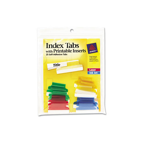 Avery Insertable Index Tabs with Printable Inserts AVE16219