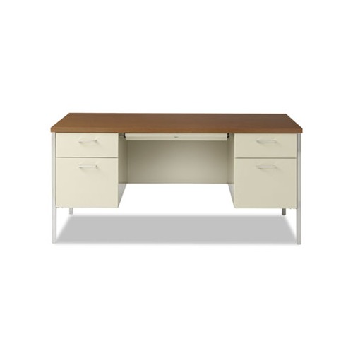 Alera double pedestal steel store desk metal desk