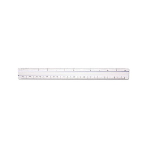 Westcott Transparent Shatter-Resistant Plastic Ruler - ACM45016 