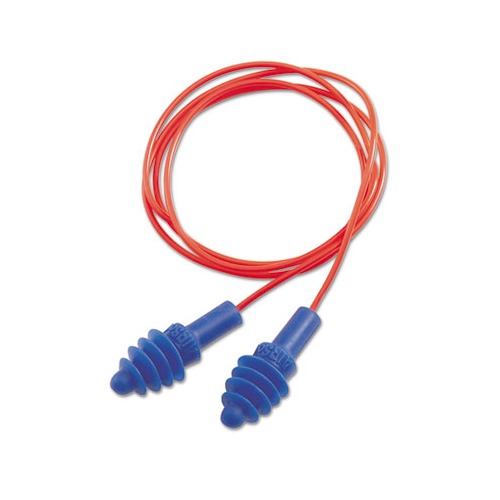 DPAS-30R AirSoft Multiple-Use Earplugs, 27NRR, Red Polycord, Blue, 100/Box DPAS-30R AirSoft Multiple-Use Earplugs, 27NRR, Red Polycord, Blue, 100/Box