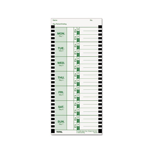 Lathem Time Card For Lathem Model 800P LTHE8100 Shoplet